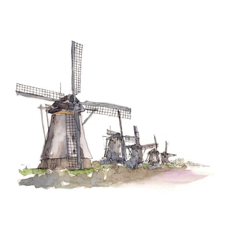 Stain Resistant Architecture Mural Decal Non-Woven Modern Wall Decor for Study Room Clearhalo 'Wall Decor' 'Wall Mural' 1862964