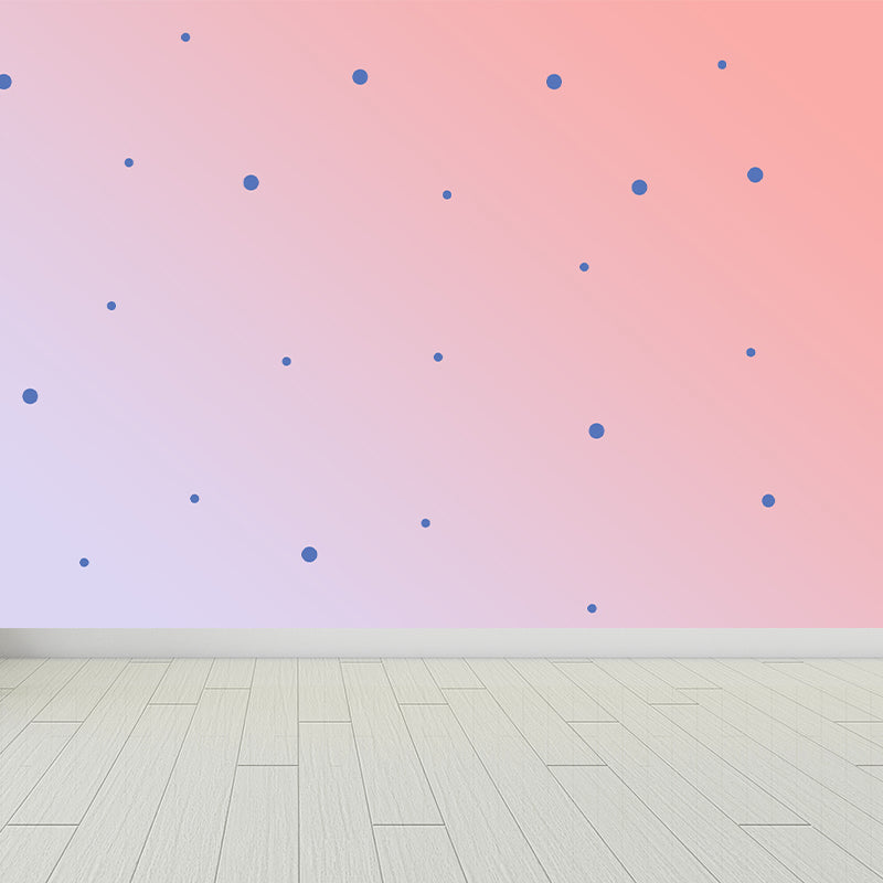 Bright Geometric Shapes Wallpaper Mural Moisture Resistant Modern Bedroom Wall Covering Pink Clearhalo 'Wall Decor' 'Wall Mural' 1863061