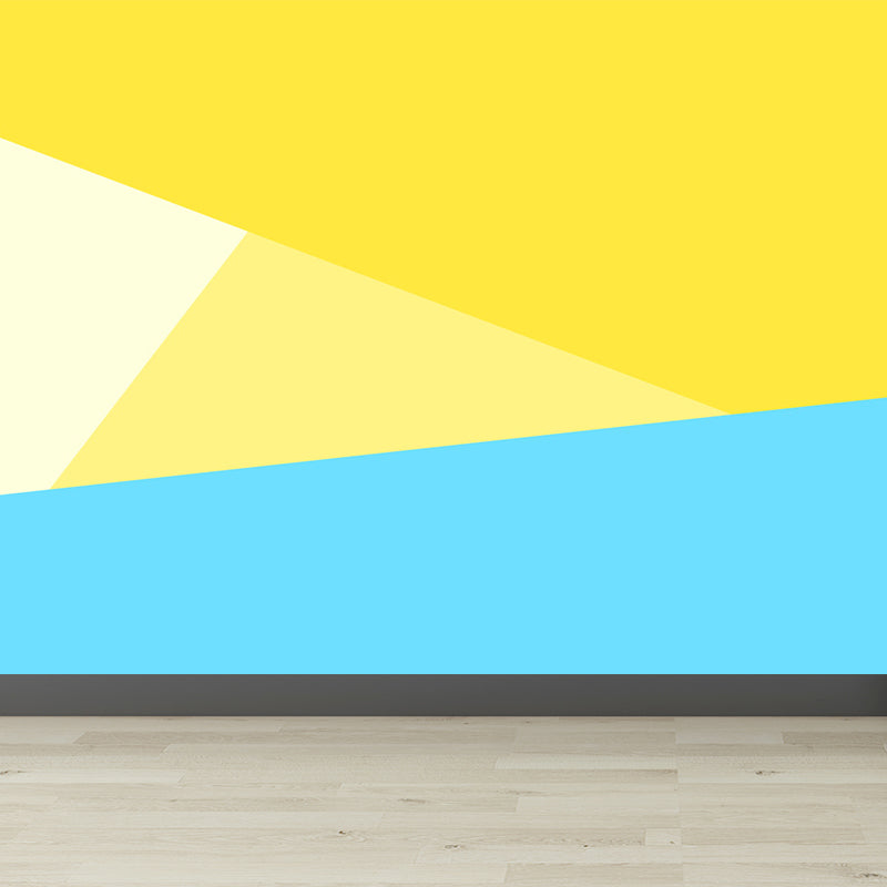 Bright Geometric Shapes Wallpaper Mural Moisture Resistant Modern Bedroom Wall Covering Clearhalo 'Wall Decor' 'Wall Mural' 1863083