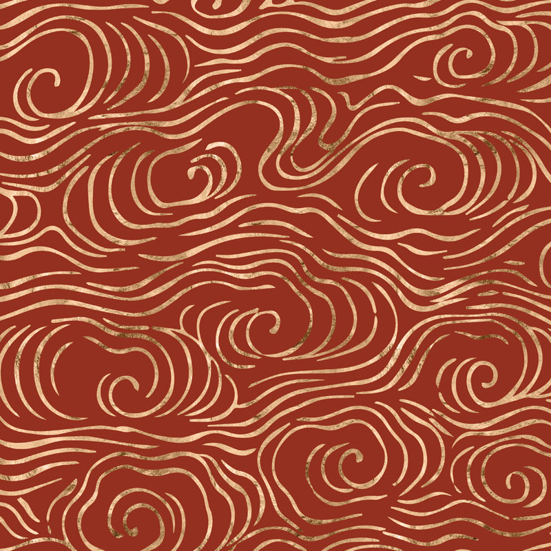 Full Size Illustration Modern Mural with Moire Pattern in Soft Color, Customised Clearhalo 'Wall Decor' 'Wall Mural' 1863169