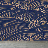 Full Size Illustration Modern Mural with Moire Pattern in Soft Color, Customised Clearhalo 'Wall Decor' 'Wall Mural' 1863172