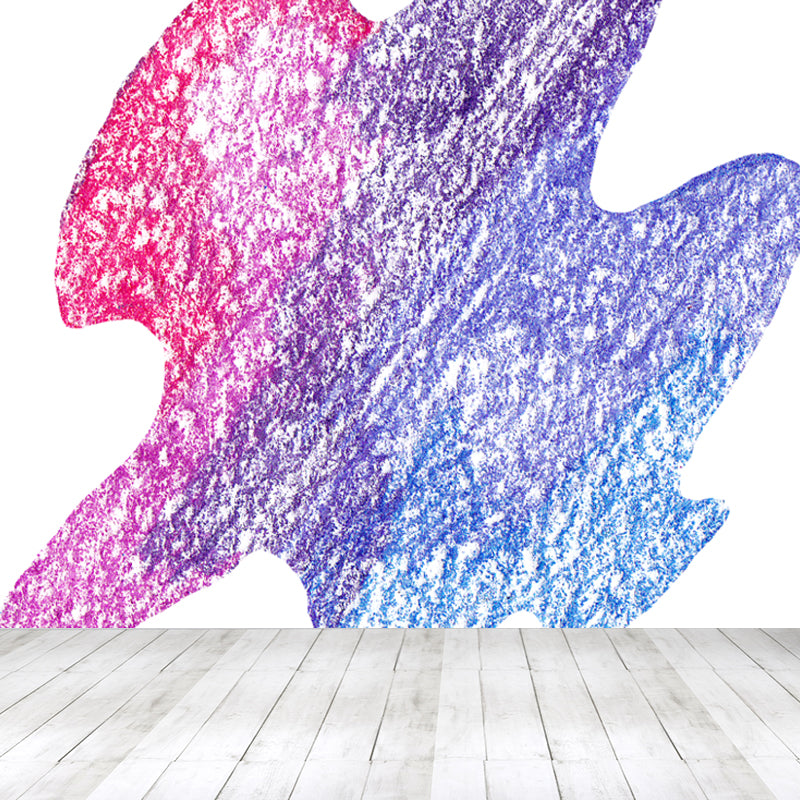 Outer Space Scenery Mural Wallpaper Contemporary Non-Woven Material Wall Covering Light Purple Clearhalo 'Wall Decor' 'Wall Mural' 1863281