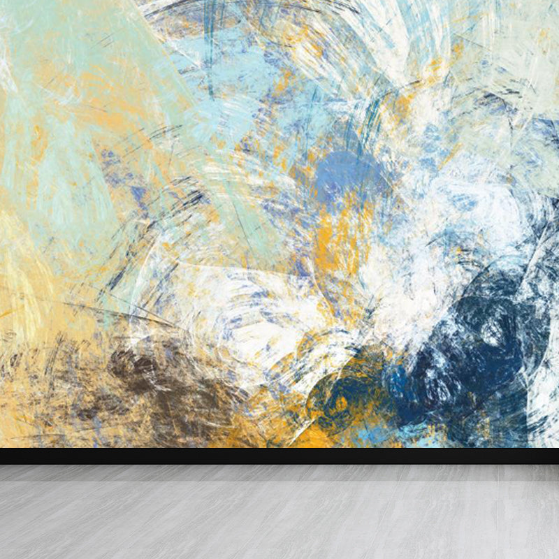 Soft Color Oiling Painting Mural Wallpaper Classic Stain-Proof Wall Covering for Kitchen Light Brown Clearhalo 'Wall Decor' 'Wall Mural' 1863301