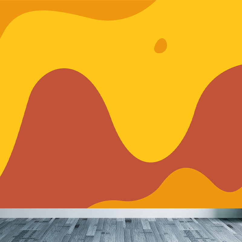 Modern Geometric Wall Mural Decal Bright Color Waterproofing Wall Art for Living Room Clearhalo 'Wall Decor' 'Wall Mural' 1863322