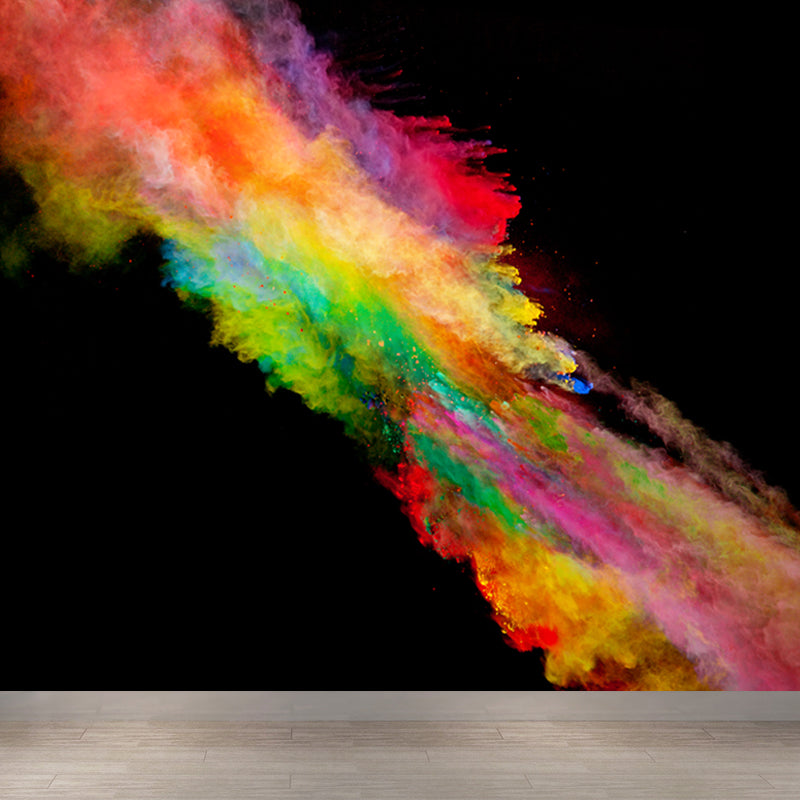 Big Particles Wall Covering Mural Colorful Non-Woven Wall Art for Decor, Custom Made Clearhalo 'Wall Decor' 'Wall Mural' 1863388