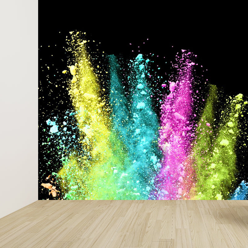 Big Particles Wall Covering Mural Colorful Non-Woven Wall Art for Decor, Custom Made Clearhalo 'Wall Decor' 'Wall Mural' 1863392