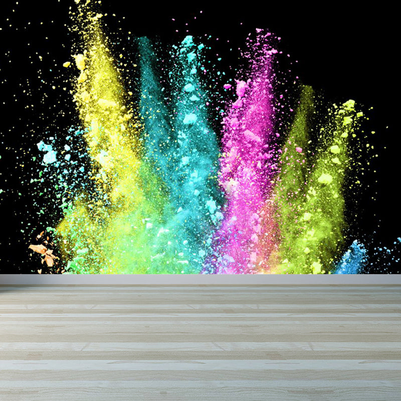 Big Particles Wall Covering Mural Colorful Non-Woven Wall Art for Decor, Custom Made Clearhalo 'Wall Decor' 'Wall Mural' 1863393