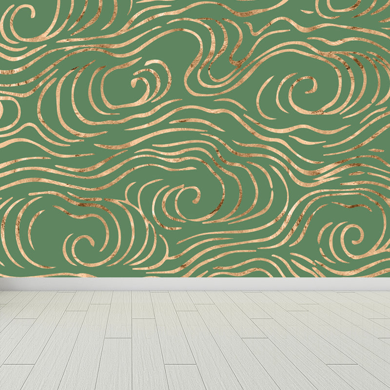 Fashion Moire Pattern Mural Wallpaper Sitting Room Sky View Wall Decor, Custom Printed Clearhalo 'Wall Decor' 'Wall Mural' 1863418