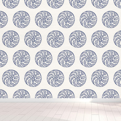 Fashion Moire Pattern Mural Wallpaper Sitting Room Sky View Wall Decor, Custom Printed White Clearhalo 'Wall Decor' 'Wall Mural' 1863431