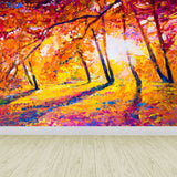 Classic Outside Landscape Mural Decal Light Color Stain-Proofing Wall Decor for Bathroom Clearhalo 'Wall Decor' 'Wall Mural' 1863482