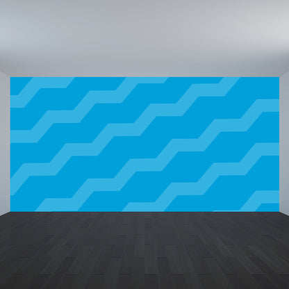 Whole Geometric Wall Covering Mural Dark Color Non-Woven Wall Art for Decor, Custom Sizes Light Blue Clearhalo 'Wall Decor' 'Wall Mural' 1863491