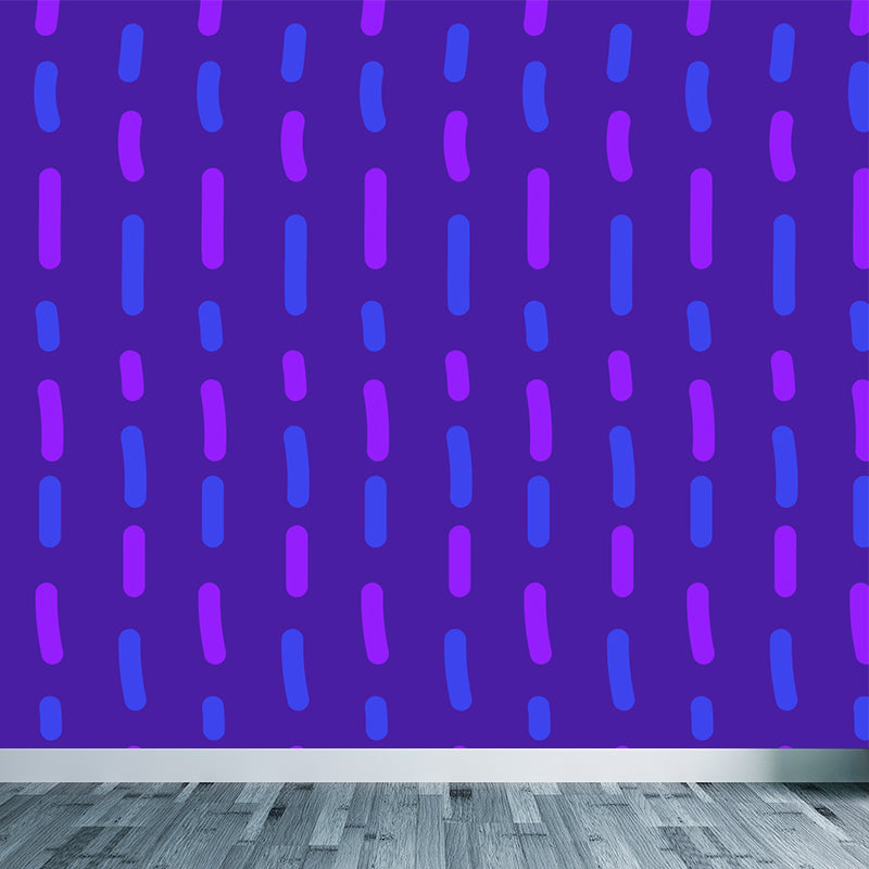 Whole Geometric Wall Covering Mural Dark Color Non-Woven Wall Art for Decor, Custom Sizes Clearhalo 'Wall Decor' 'Wall Mural' 1863507