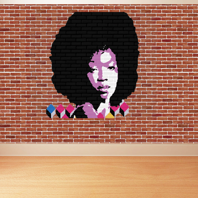 Dark Color Steampunk Wall Mural Full Size Metal Effect Wall Decor for House Interior Clearhalo 'Wall Decor' 'Wall Mural' 1863537