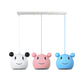 Nordic Stylish Mouse Pendant Light 3 Bulbs Metal Pendant Lamp for Child Bedroom Clearhalo 'Ceiling Lights' 'Pendant Lights' 'Pendants' Lighting' 186357