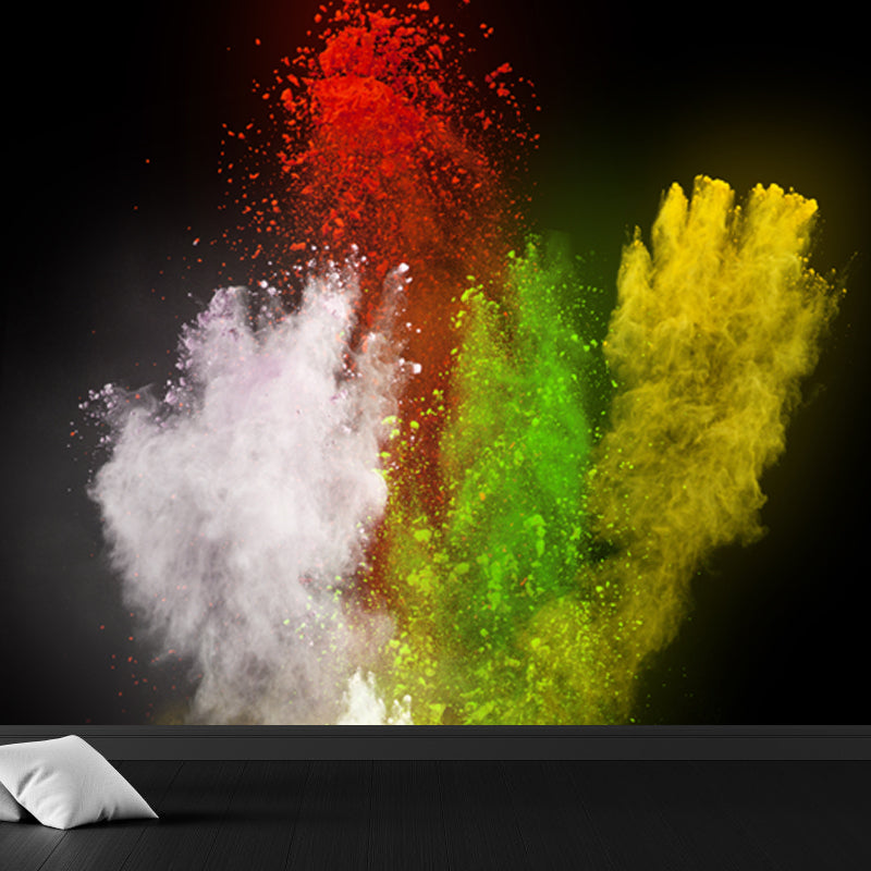 Photography Dust Mural Wallpaper for House Interior, Dark Color, Custom Size Available Clearhalo 'Wall Decor' 'Wall Mural' 1863602