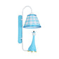 Animal Style Wall Light with Fabric Shade Giraffe One Light Resin Sconce Light for Study Room Clearhalo 'Wall Lamps & Sconces' 'Wall Lights' Lighting' 186379