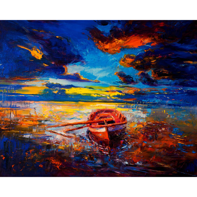 Classic Natural Landscape Scene Mural Wallpaper Pastel Color Fine Arts Wall Covering Clearhalo 'Wall Decor' 'Wall Mural' 1863799