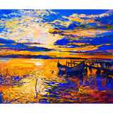 Classic Natural Landscape Scene Mural Wallpaper Pastel Color Fine Arts Wall Covering Clearhalo 'Wall Decor' 'Wall Mural' 1863809