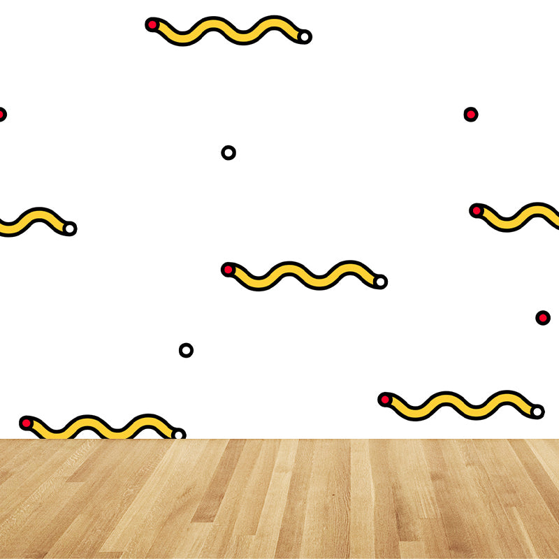 Full Size Modern Wall Mural Light Color Geometric Wall Decor for Baby Room, Made to Measure Clearhalo 'Wall Decor' 'Wall Mural' 1863837