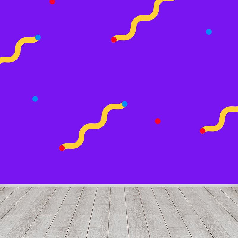 Full Size Modern Wall Mural Light Color Geometric Wall Decor for Baby Room, Made to Measure Clearhalo 'Wall Decor' 'Wall Mural' 1863842