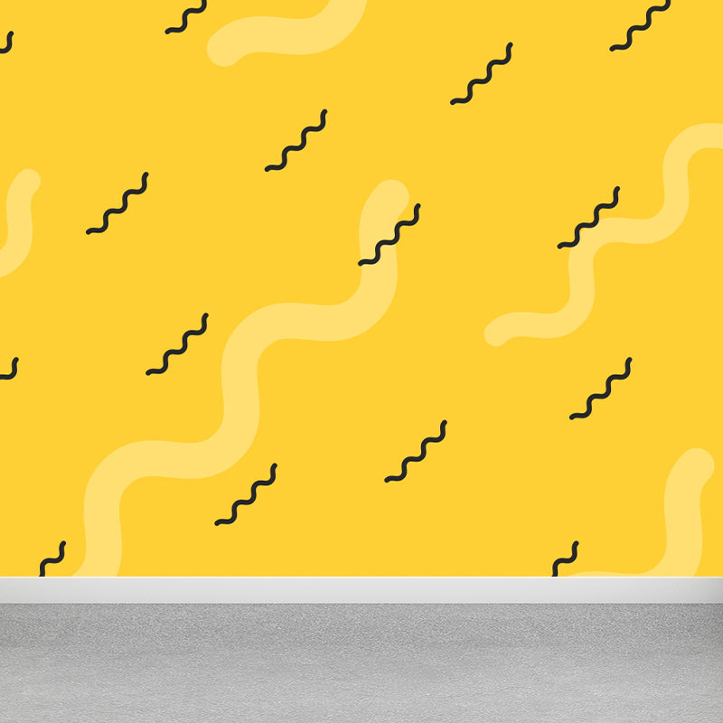 Full Size Modern Wall Mural Light Color Geometric Wall Decor for Baby Room, Made to Measure Clearhalo 'Wall Decor' 'Wall Mural' 1863858