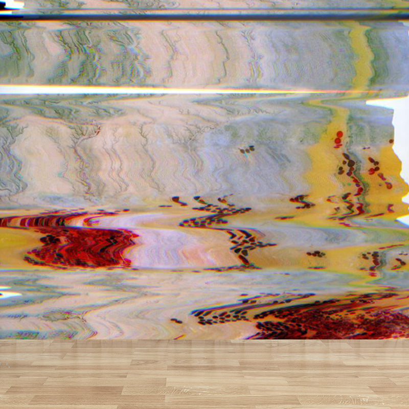 Illustration Style Abstract Mural Decal Giant Wall Decor for Dining Room, Personalize Clearhalo 'Wall Decor' 'Wall Mural' 1863887