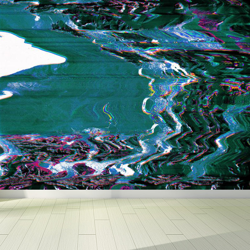 Illustration Style Abstract Mural Decal Giant Wall Decor for Dining Room, Personalize Clearhalo 'Wall Decor' 'Wall Mural' 1863902