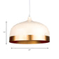 Modern Gold Hanging Lamp with Dome Shade 1 Head Metal Ceiling Pendant Light for Bedroom Clearhalo 'Ceiling Lights' 'Modern Pendants' 'Modern' 'Pendant Lights' 'Pendants' Lighting' 186397
