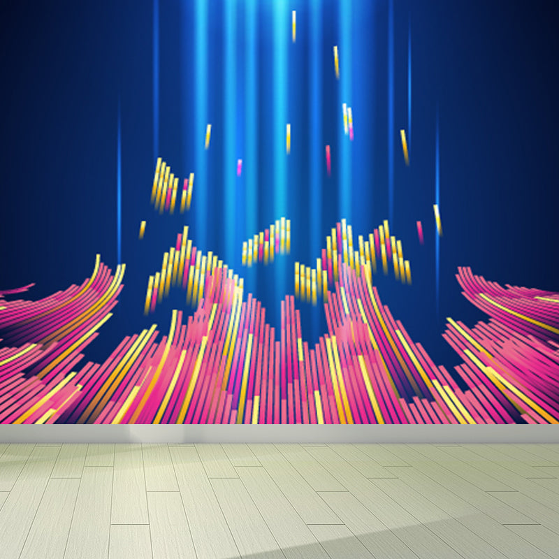 Bright Geometric Wall Mural Decal Moisture Resistant Modern Bedroom Wall Covering Dark Blue Clearhalo 'Wall Decor' 'Wall Mural' 1863986