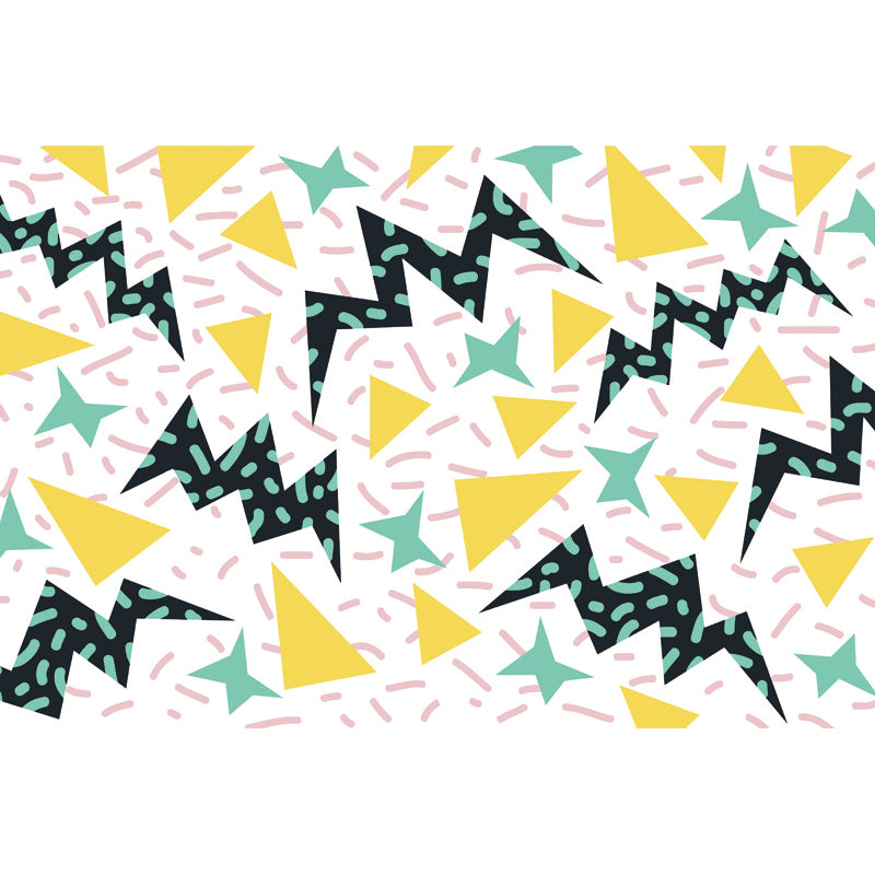 Bright Geometric Wall Mural Decal Moisture Resistant Modern Bedroom Wall Covering Clearhalo 'Wall Decor' 'Wall Mural' 1864004