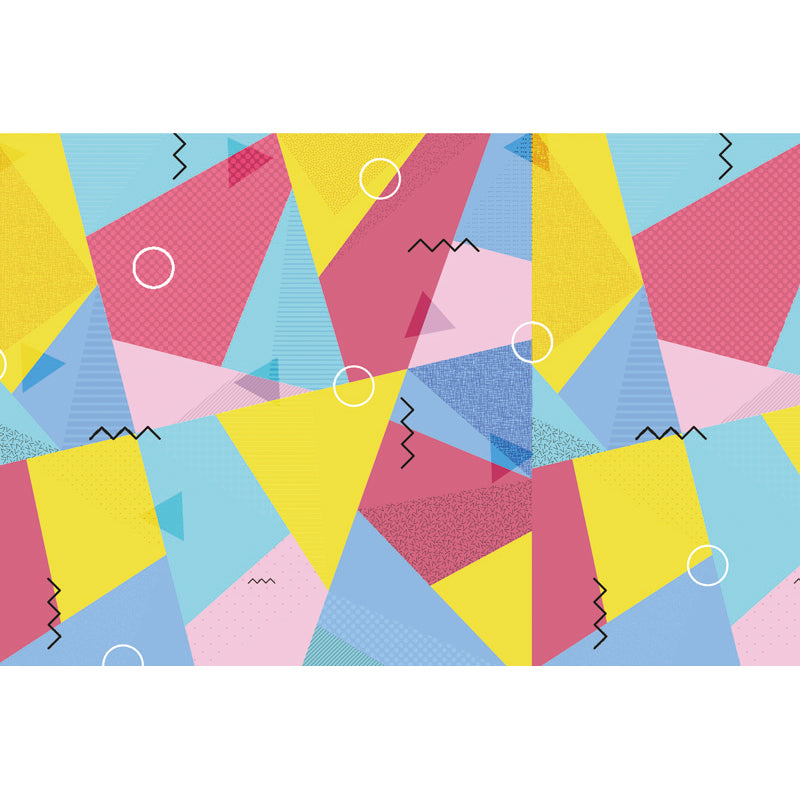 Bright Geometric Wall Mural Decal Moisture Resistant Modern Bedroom Wall Covering Clearhalo 'Wall Decor' 'Wall Mural' 1864009