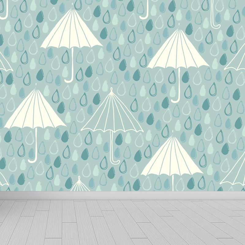 Pastel Weather Print Wall Mural Stain Resistant Modern Living Room Wall Covering Clearhalo 'Wall Decor' 'Wall Mural' 1864018