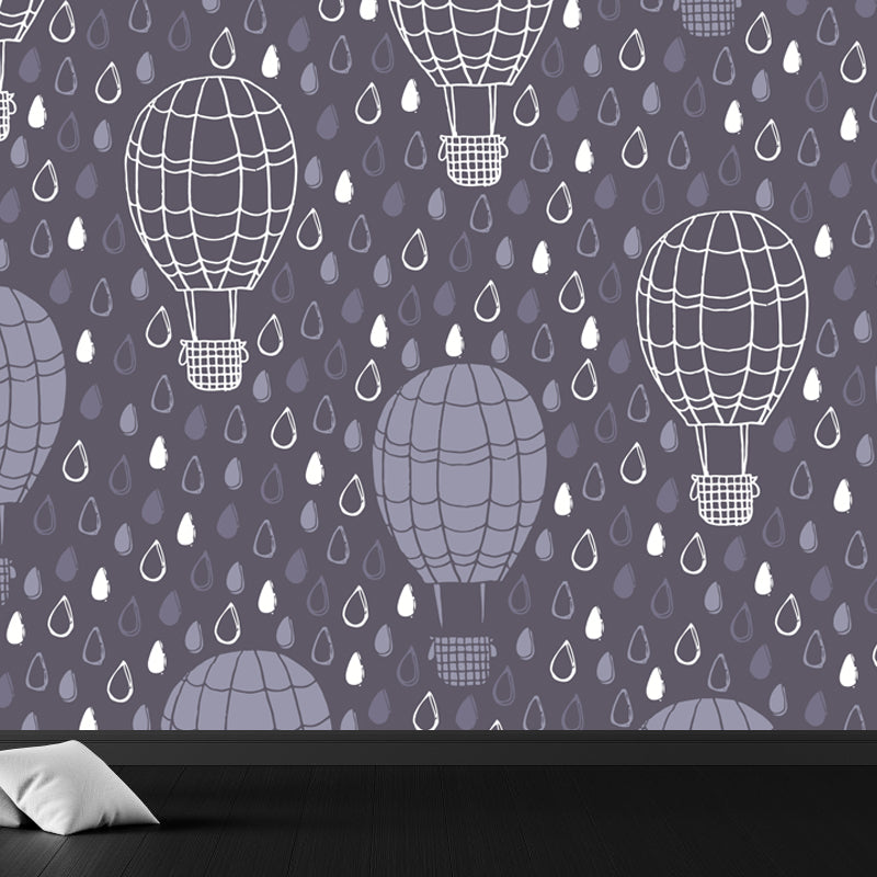 Pastel Weather Print Wall Mural Stain Resistant Modern Living Room Wall Covering Clearhalo 'Wall Decor' 'Wall Mural' 1864033