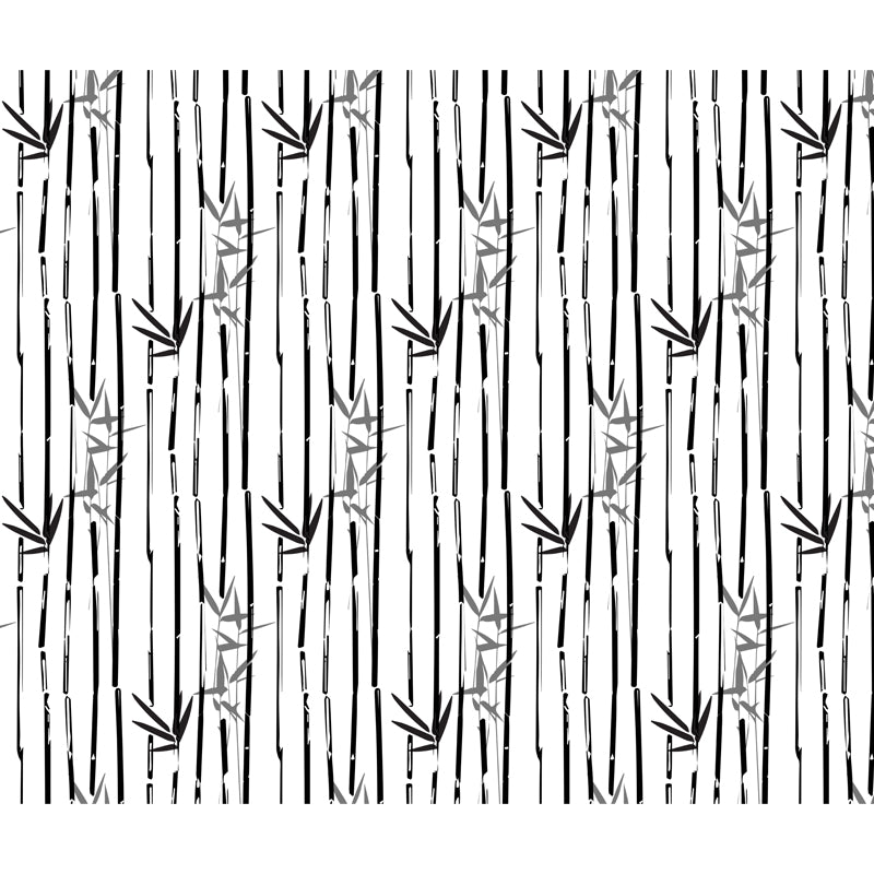 Stain-Proof Bamboo Wall Mural Non-Woven Textured Botany Wall Decor for Guest Room Clearhalo 'Wall Decor' 'Wall Mural' 1864104