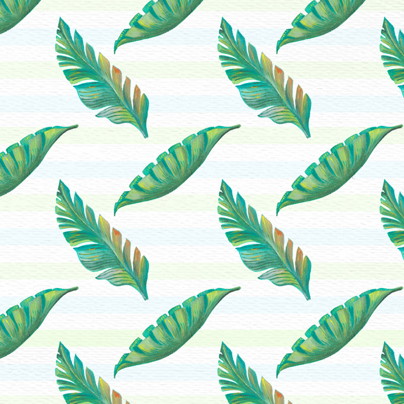 Botanical Leaves Mural Wallpaper Tropical Style Non-Woven Material Wall Covering Clearhalo 'Wall Decor' 'Wall Mural' 1864139