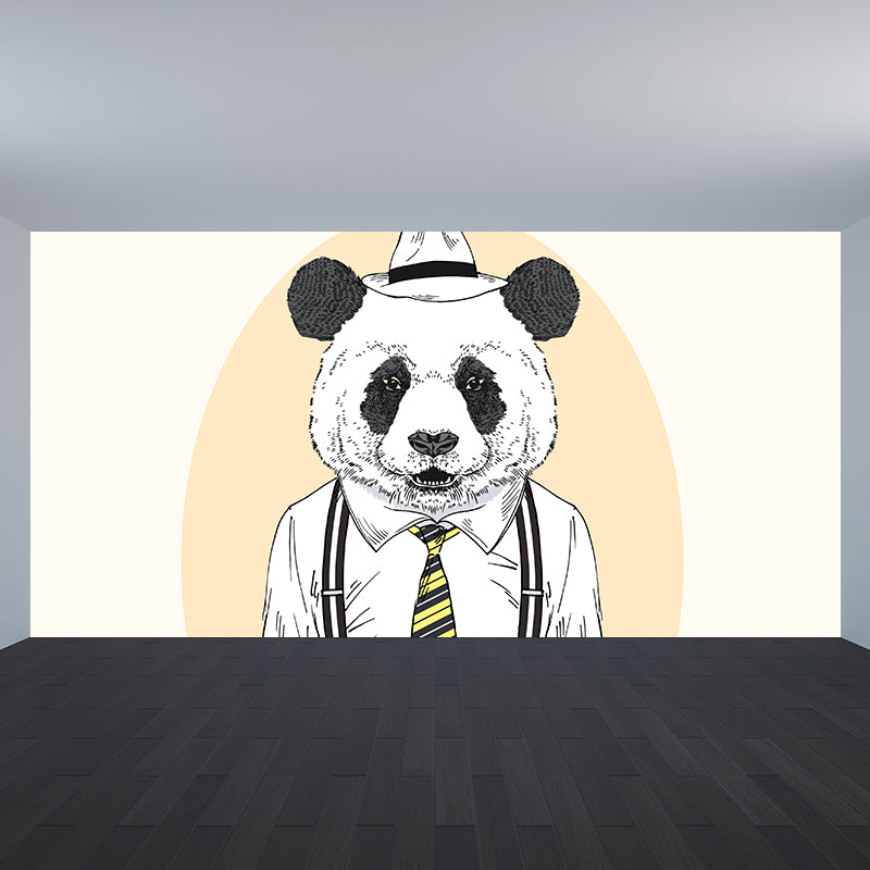 Illustration Animal Portrait Mural Wallpaper Large Wall Art for Boys Bedroom, Custom Print Clearhalo 'Wall Decor' 'Wall Mural' 1864248