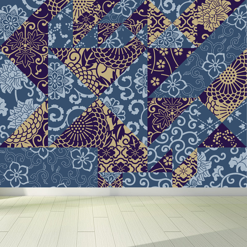 House Decor Paisley Print Mural Decal Customized Modern Wall Covering for Living Room Clearhalo 'Wall Decor' 'Wall Mural' 1864292