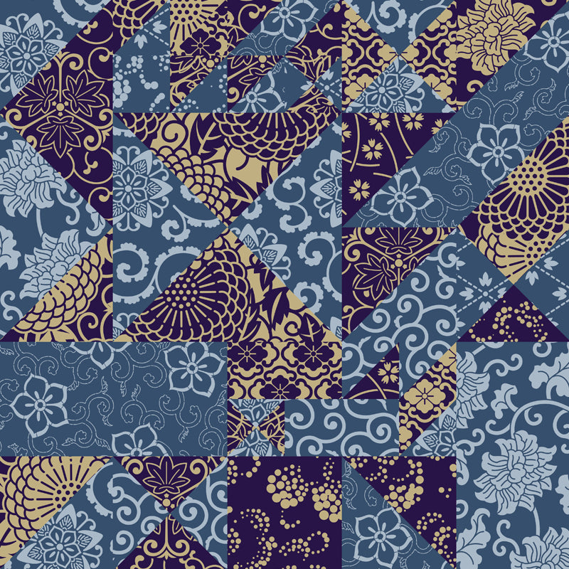 House Decor Paisley Print Mural Decal Customized Modern Wall Covering for Living Room Clearhalo 'Wall Decor' 'Wall Mural' 1864294