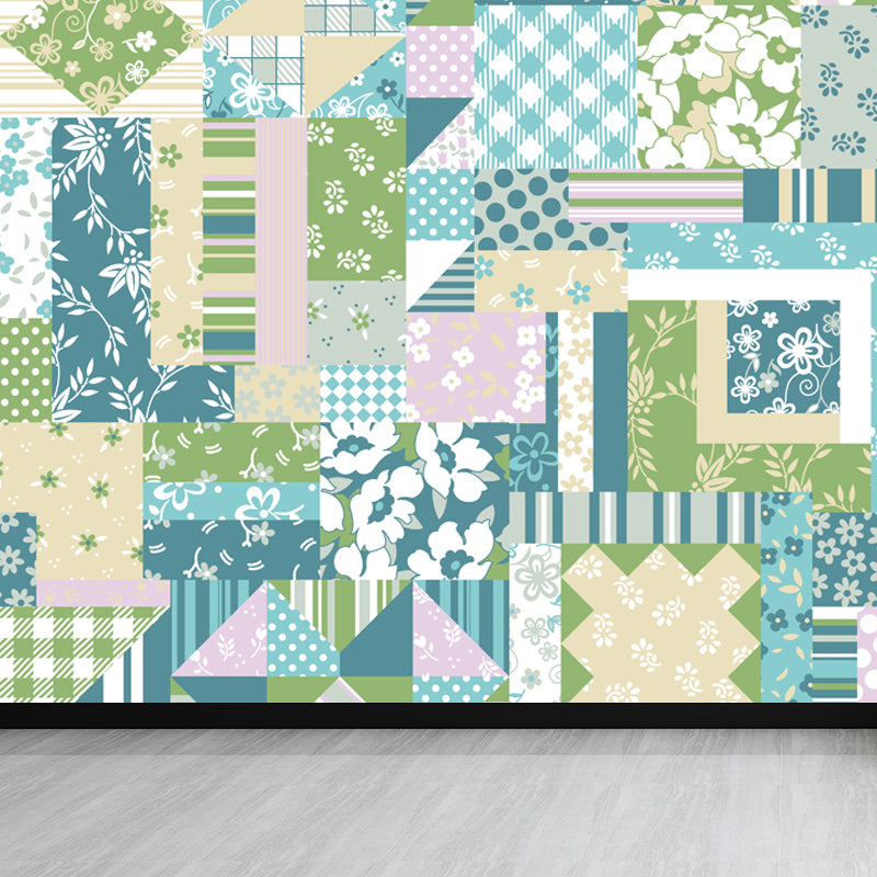 House Decor Paisley Print Mural Decal Customized Modern Wall Covering for Living Room Clearhalo 'Wall Decor' 'Wall Mural' 1864298