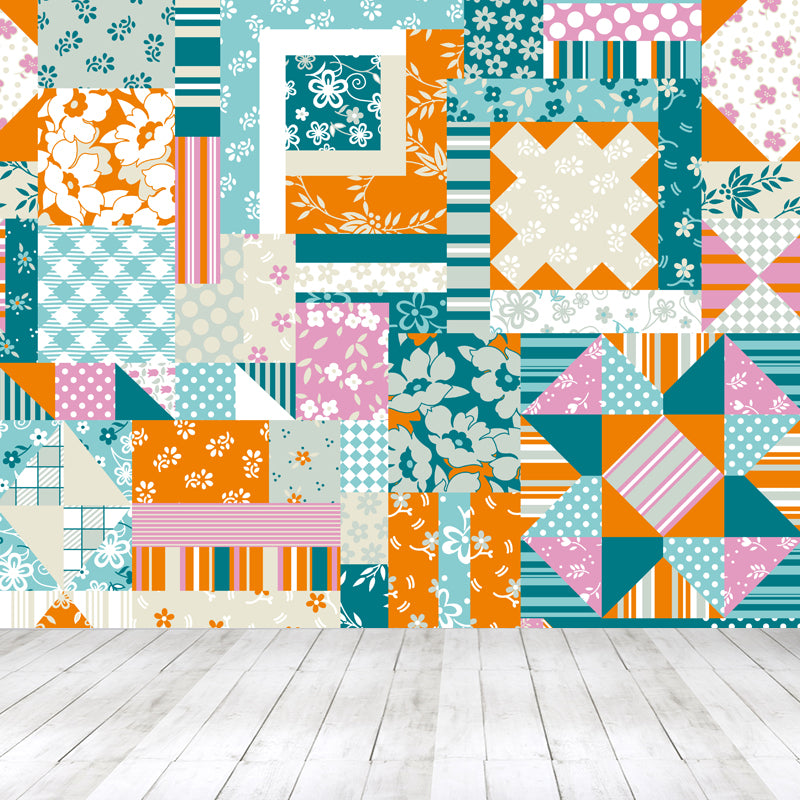 House Decor Paisley Print Mural Decal Customized Modern Wall Covering for Living Room Clearhalo 'Wall Decor' 'Wall Mural' 1864302