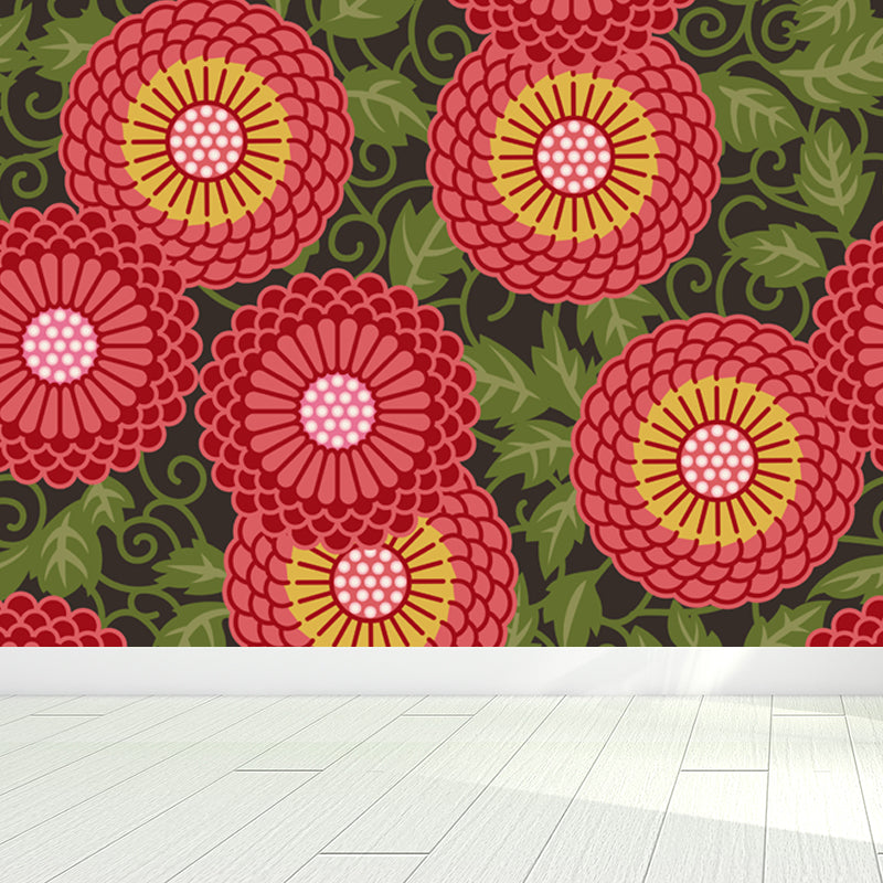 House Decor Paisley Print Mural Decal Customized Modern Wall Covering for Living Room Clearhalo 'Wall Decor' 'Wall Mural' 1864307