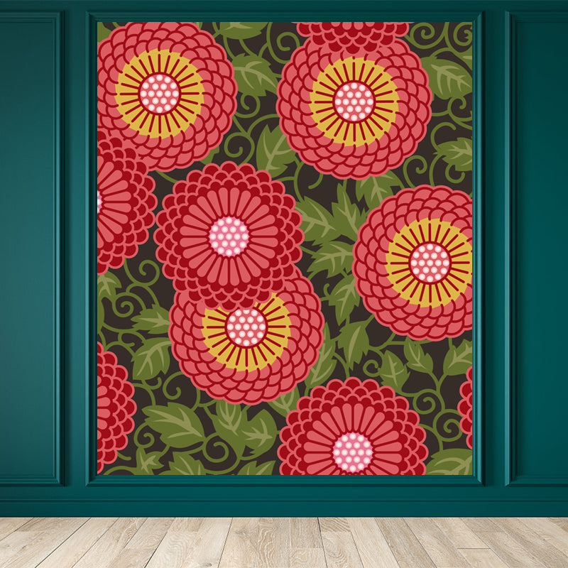 House Decor Paisley Print Mural Decal Customized Modern Wall Covering for Living Room Clearhalo 'Wall Decor' 'Wall Mural' 1864308