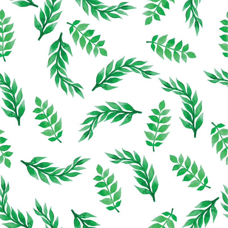 Stain-Proof Leaves Print Mural Tropical Non-Woven Wall Art, Custom Size Available Clearhalo 'Wall Decor' 'Wall Mural' 1864324