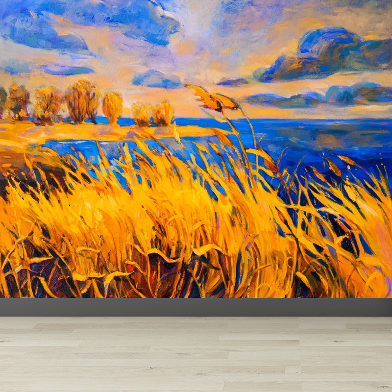 Magical Paint from Life Mural Wallpaper Pastel Color Classic Wall Covering for Bedroom Clearhalo 'Wall Decor' 'Wall Mural' 1864357