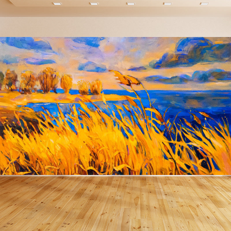 Magical Paint from Life Mural Wallpaper Pastel Color Classic Wall Covering for Bedroom Clearhalo 'Wall Decor' 'Wall Mural' 1864358