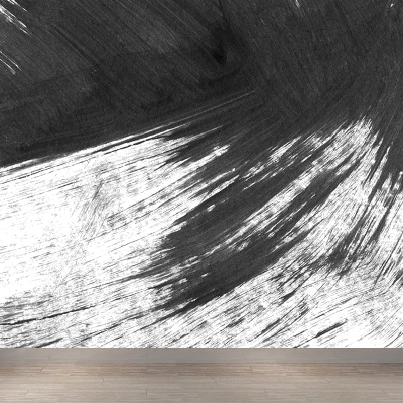 Non-Woven Decorative Wall Mural Modern Brush Stroke Pattern Wall Covering for Living Room Clearhalo 'Wall Decor' 'Wall Mural' 1864422