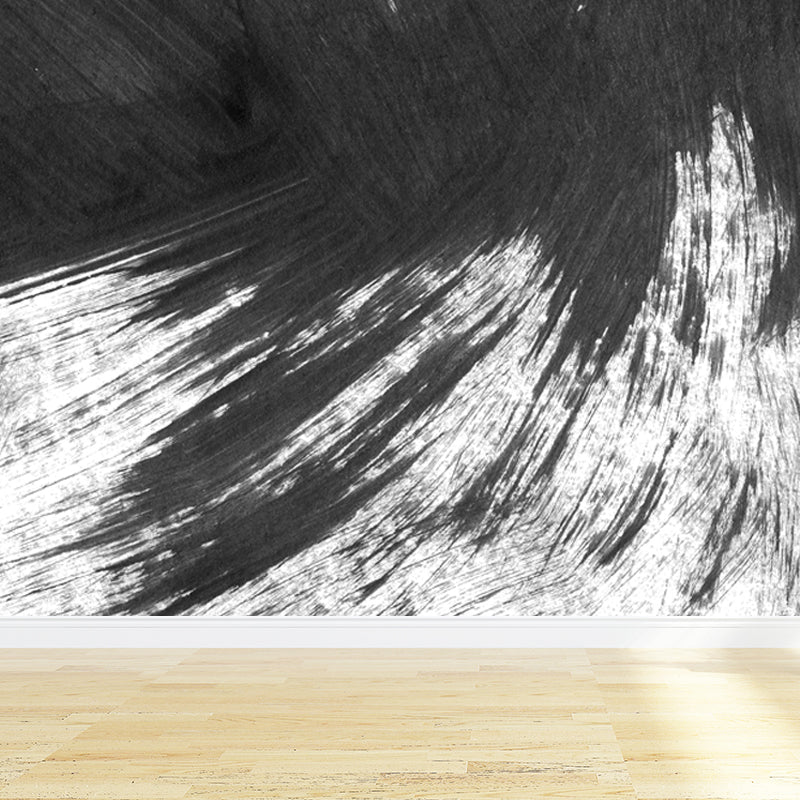 Non-Woven Decorative Wall Mural Modern Brush Stroke Pattern Wall Covering for Living Room Clearhalo 'Wall Decor' 'Wall Mural' 1864423