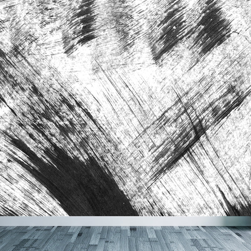 Non-Woven Decorative Wall Mural Modern Brush Stroke Pattern Wall Covering for Living Room Clearhalo 'Wall Decor' 'Wall Mural' 1864433