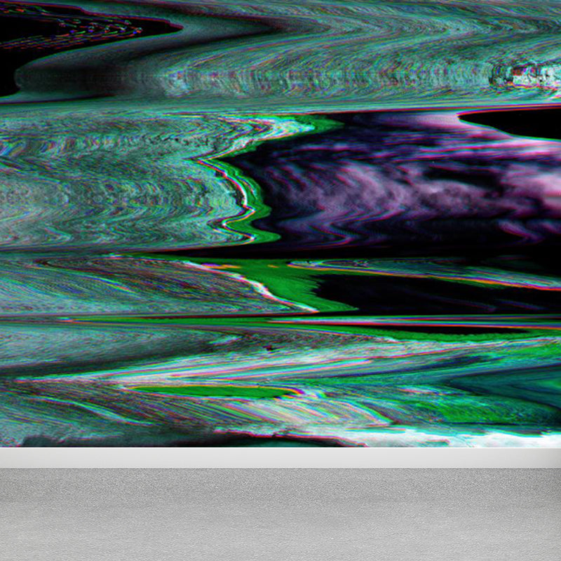 Pastel Color Abstract Mural Wallpaper Illustration Contemporary Stain-Proof Wall Art Clearhalo 'Wall Decor' 'Wall Mural' 1864463