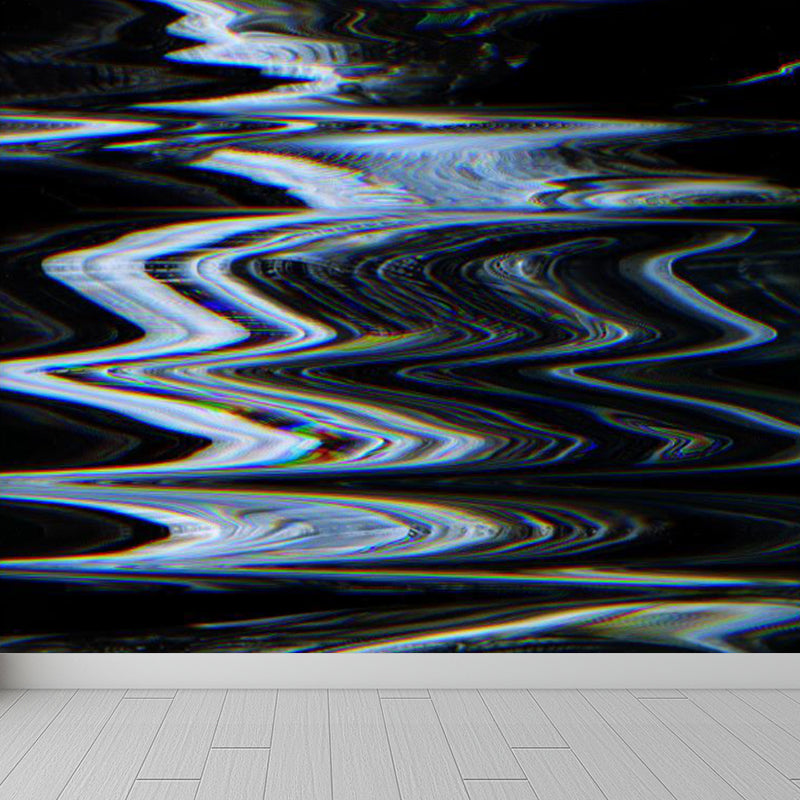 Pastel Color Abstract Mural Wallpaper Illustration Contemporary Stain-Proof Wall Art Clearhalo 'Wall Decor' 'Wall Mural' 1864477